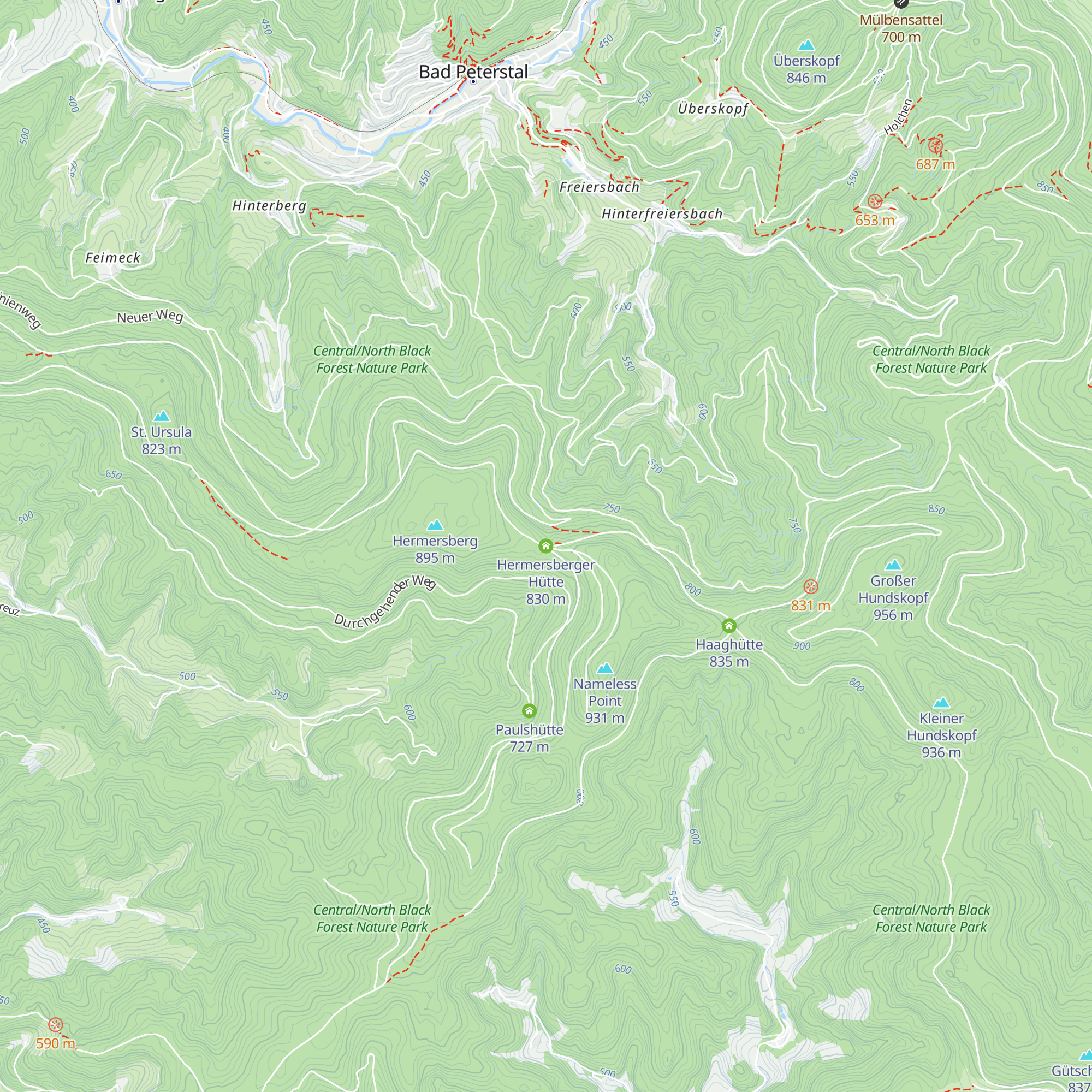 Hermersberger Hütte map