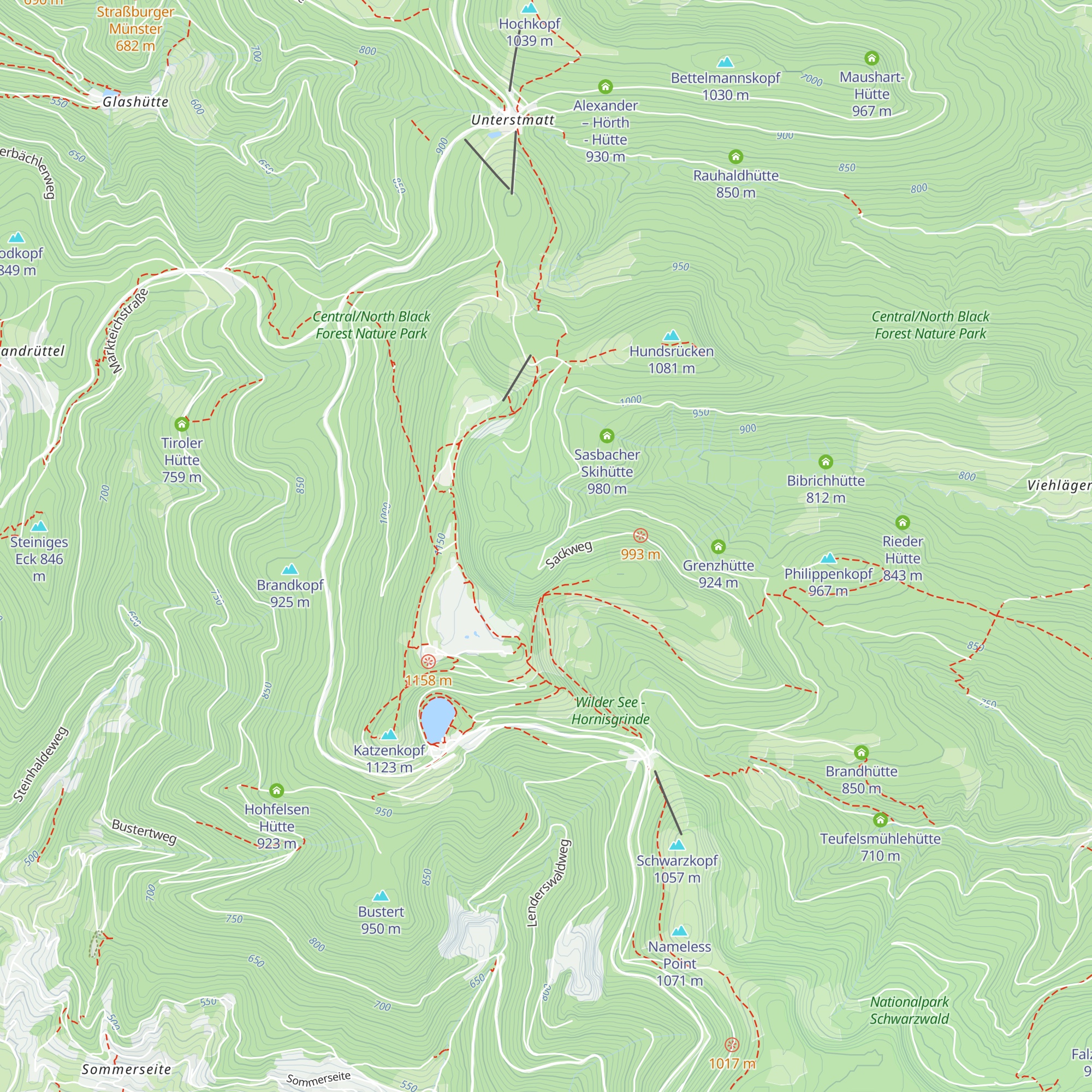 Große Biberkesselhütte map
