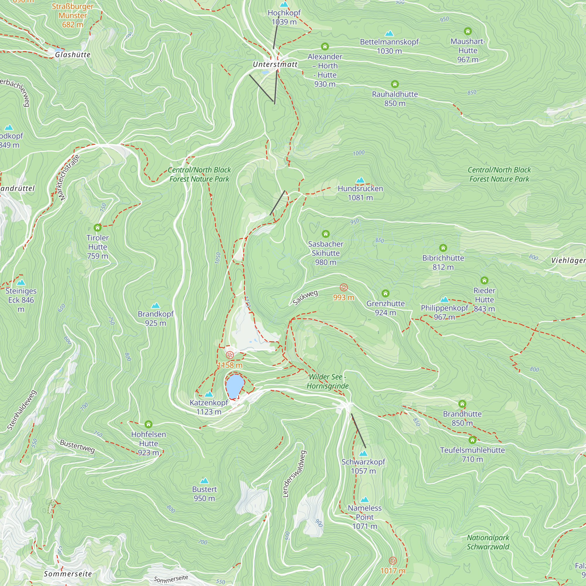 Große Biberkesselhütte map
