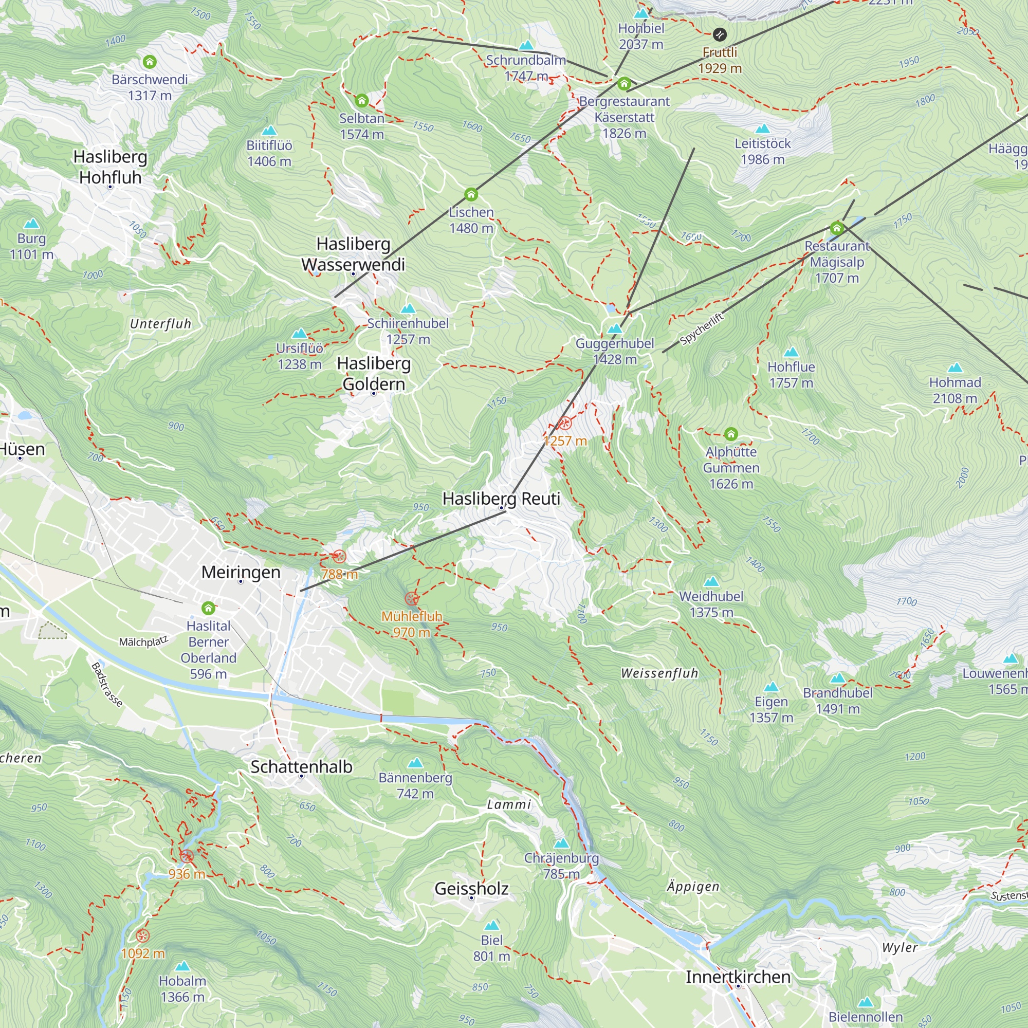 Hotel Reuti map