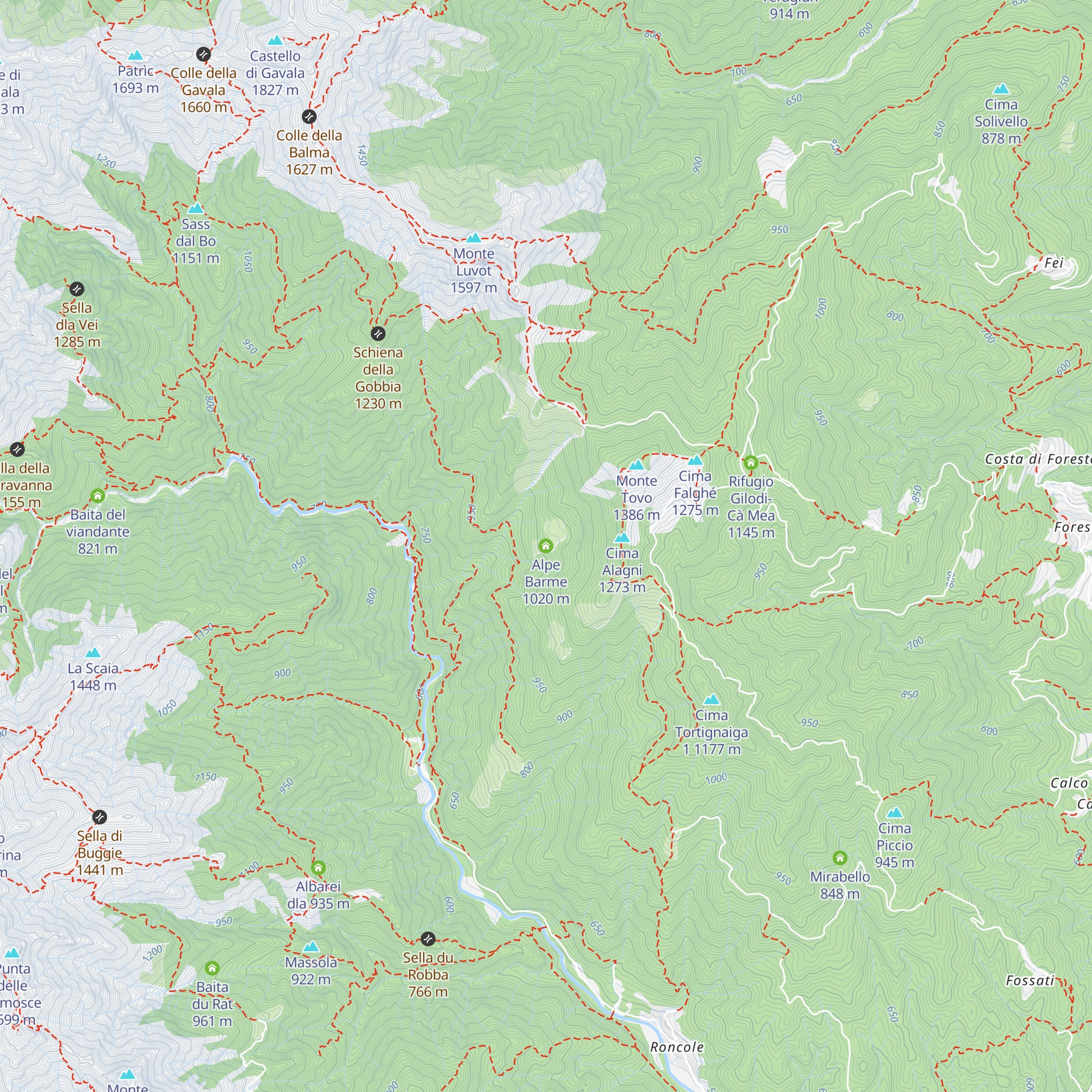 Alpe Barme map