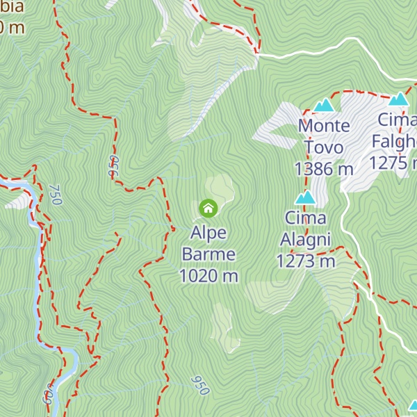 Map of Alpe Barme