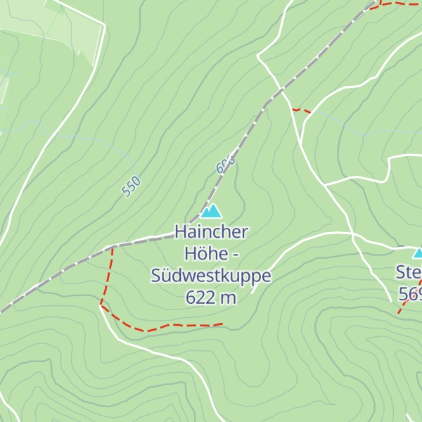 Map of Haincher Höhe - Südwestkuppe