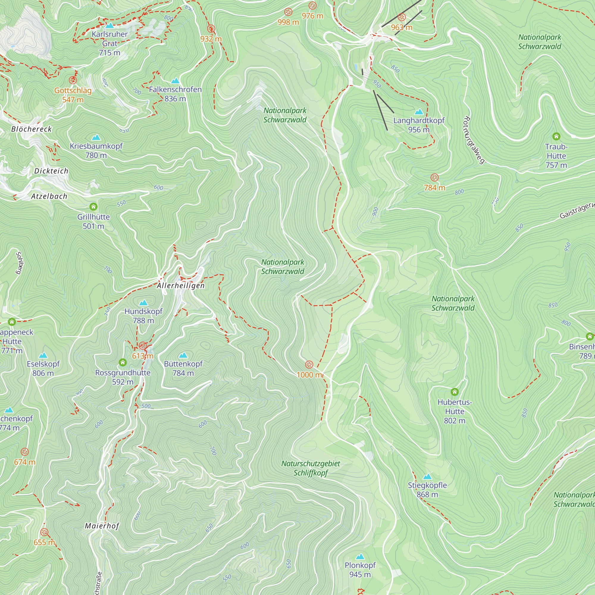 Jakobshütte map