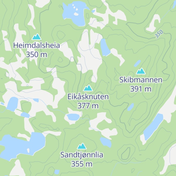 Map of Eikåsknuten