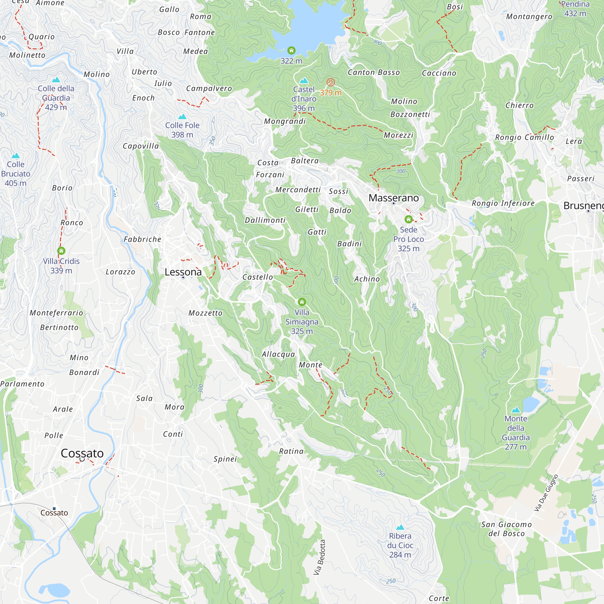 Villa Simiagna map