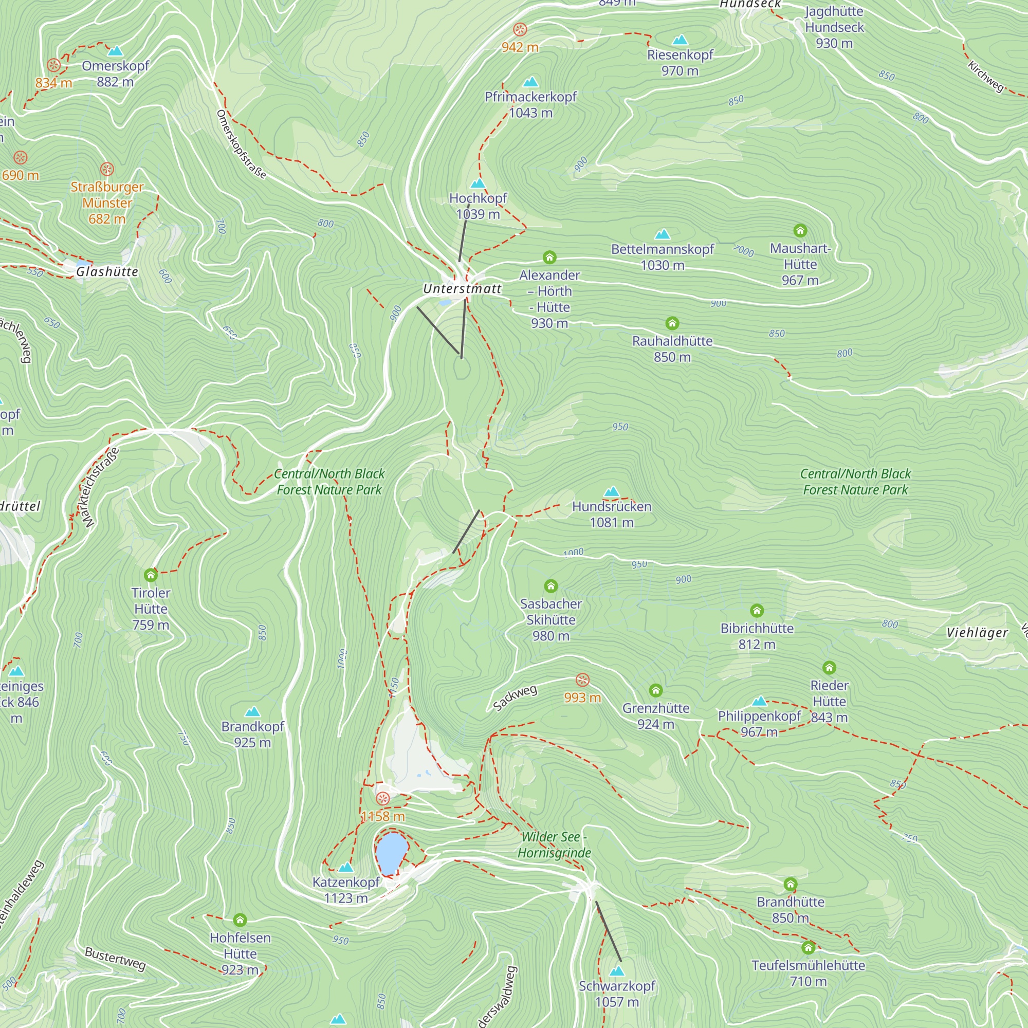 Skihütte am Ochsenstall map