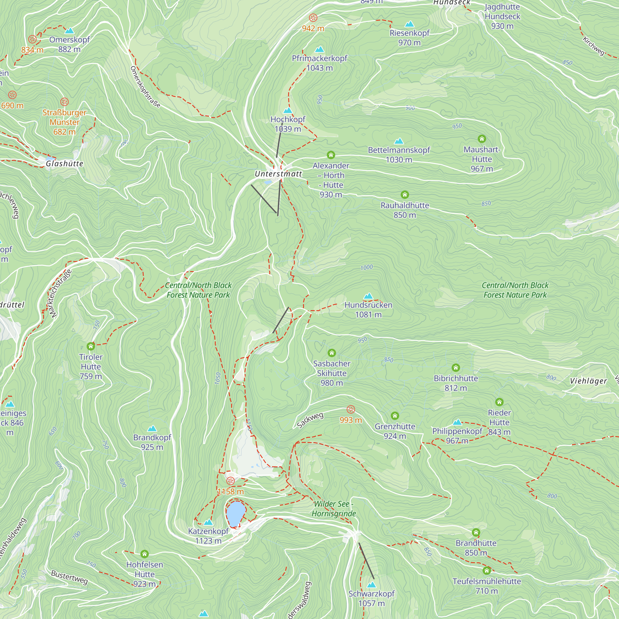 Skihütte am Ochsenstall map