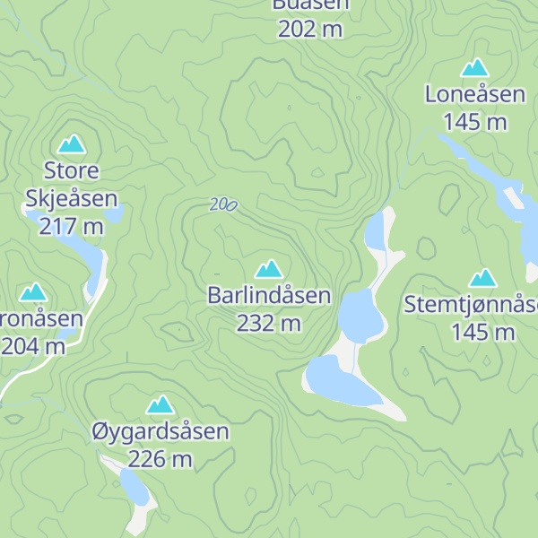 Map of Barlindåsen