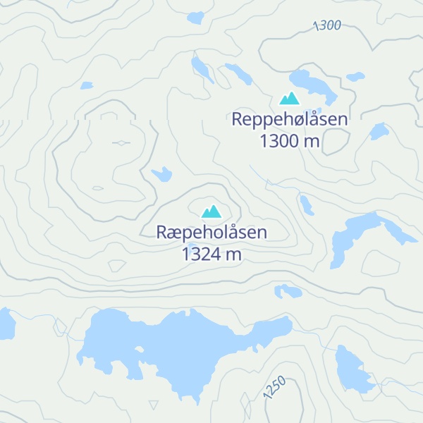 Map of Ræpeholåsen