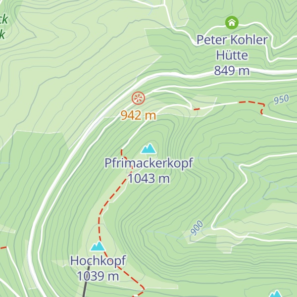 Map of Pfrimackerkopf