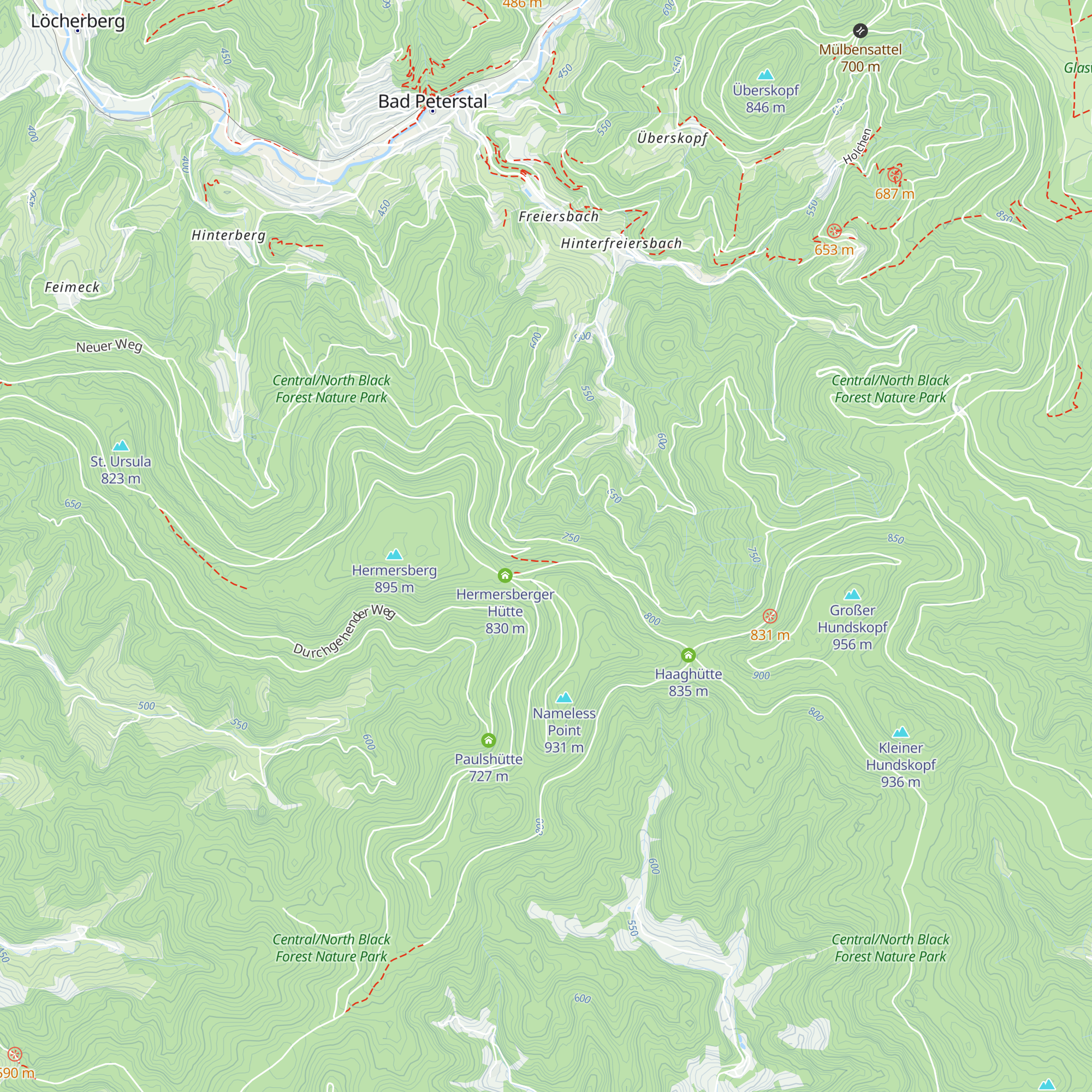 Tannhütte map