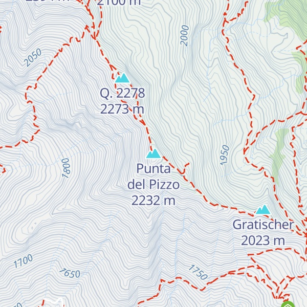 Map of Punta del Pizzo