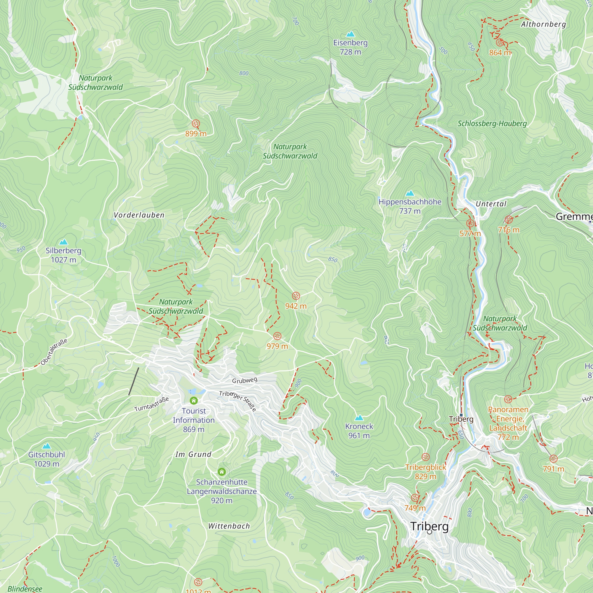 Paradies-Hütte map