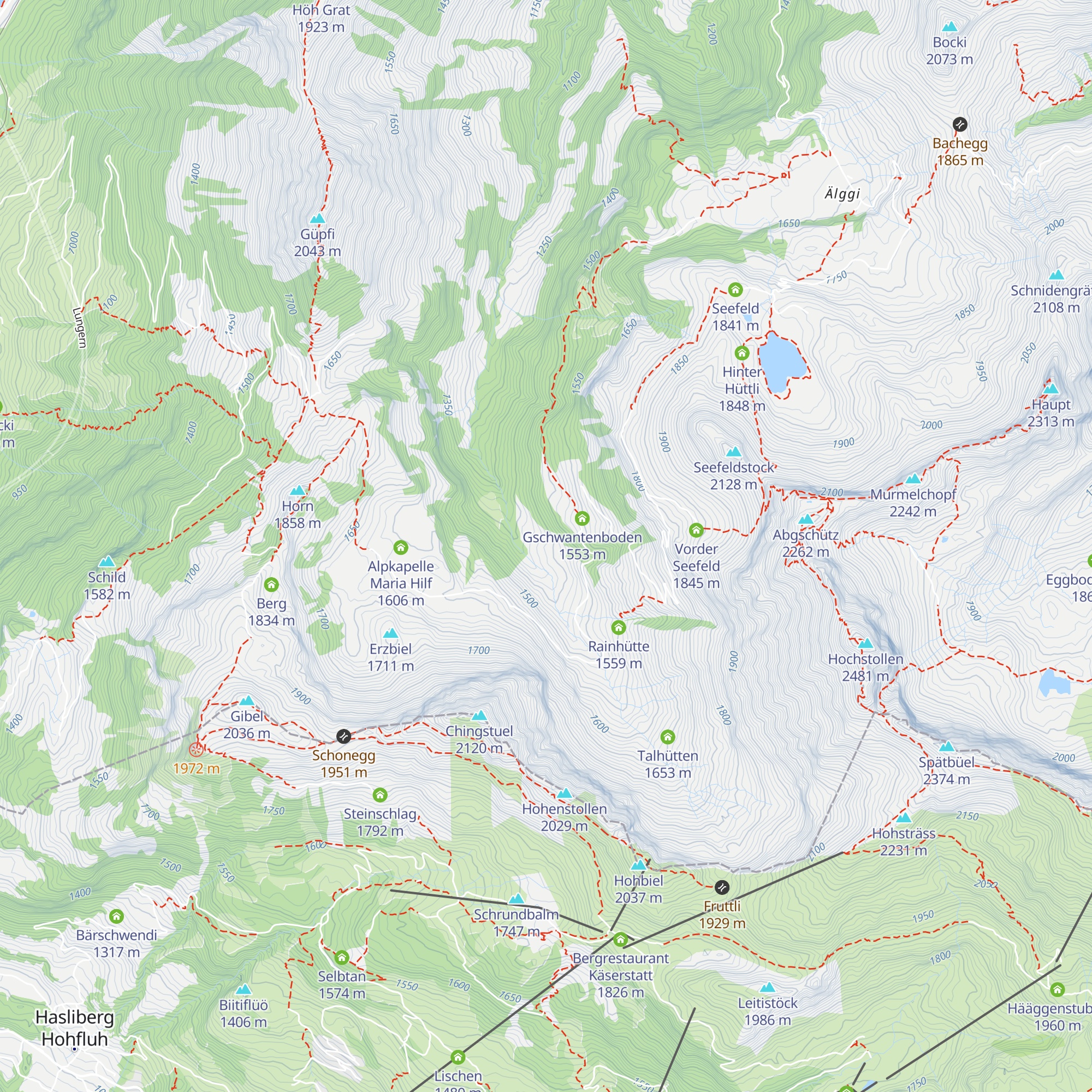 Unterrischhütte map