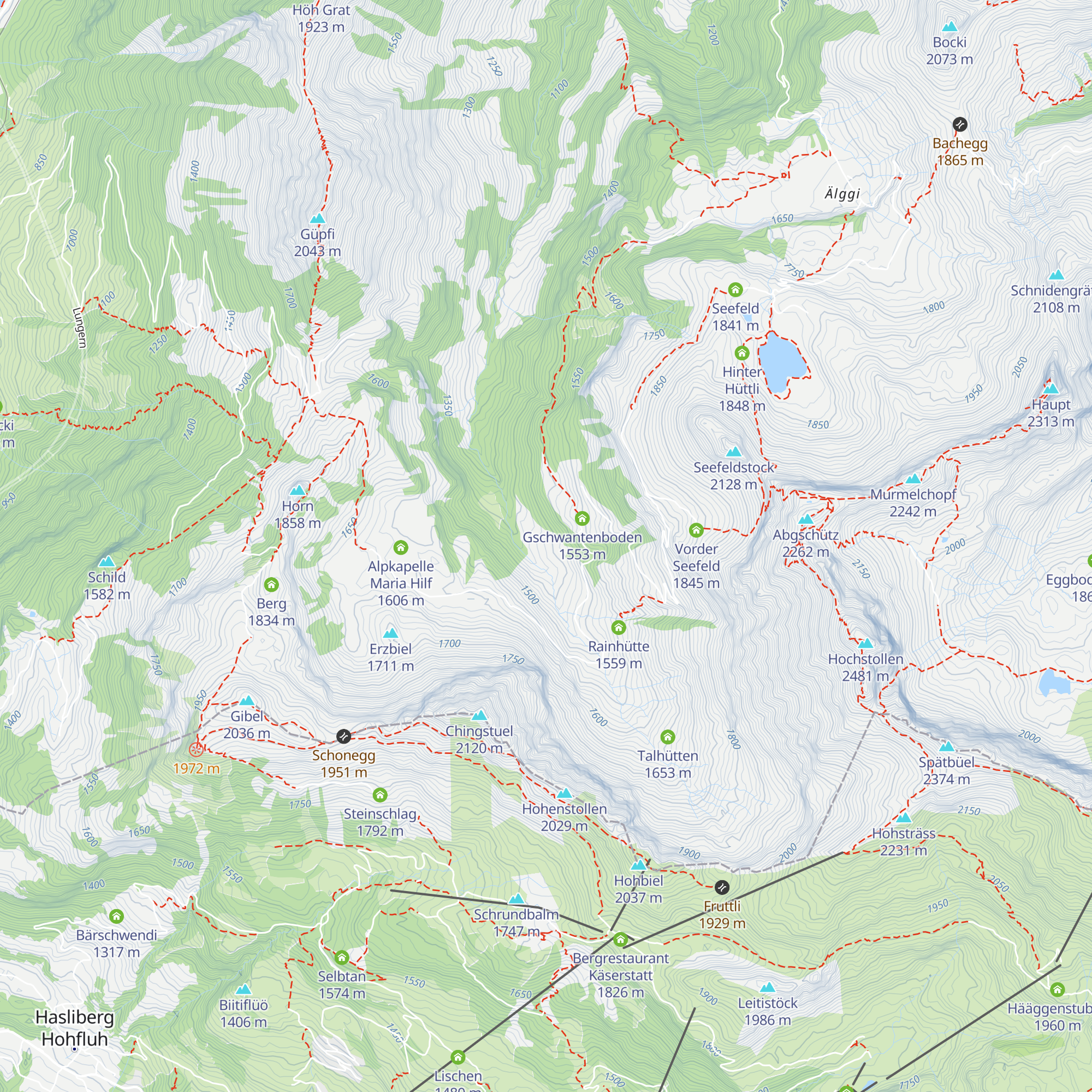 Unterrischhütte map