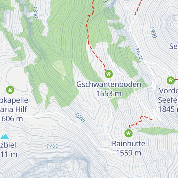 Map of Unterrischhütte