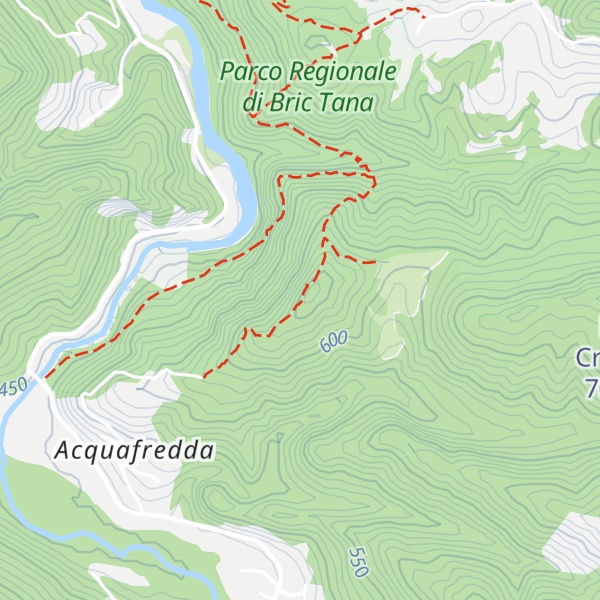 Map of Rocca del Falcone