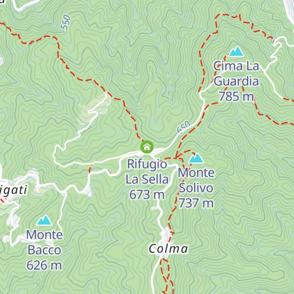 Map of Rifugio La Sella
