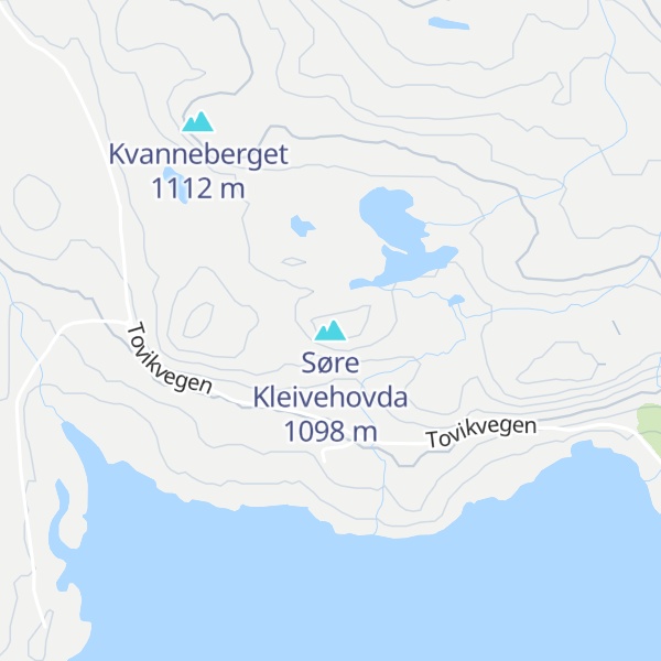 Map of Søre Kleivehovda