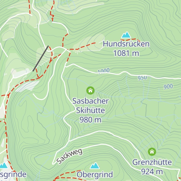 Map of Sasbacher Skihütte