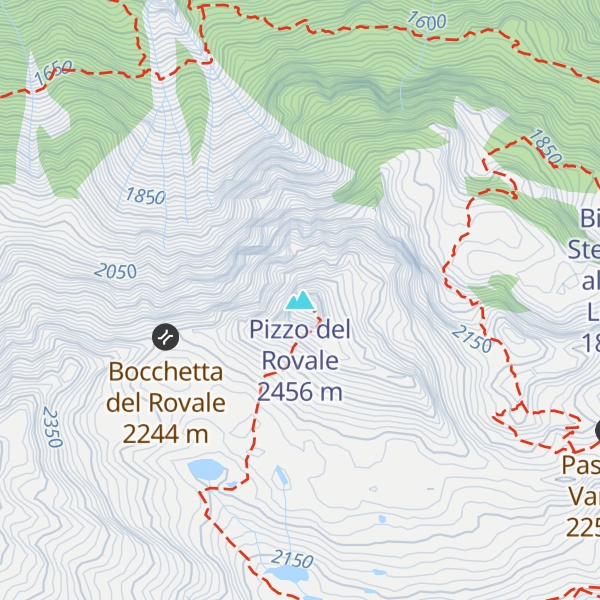 Map of Pizzo del Rovale