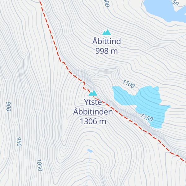 Map of Ytste Åbbitinden