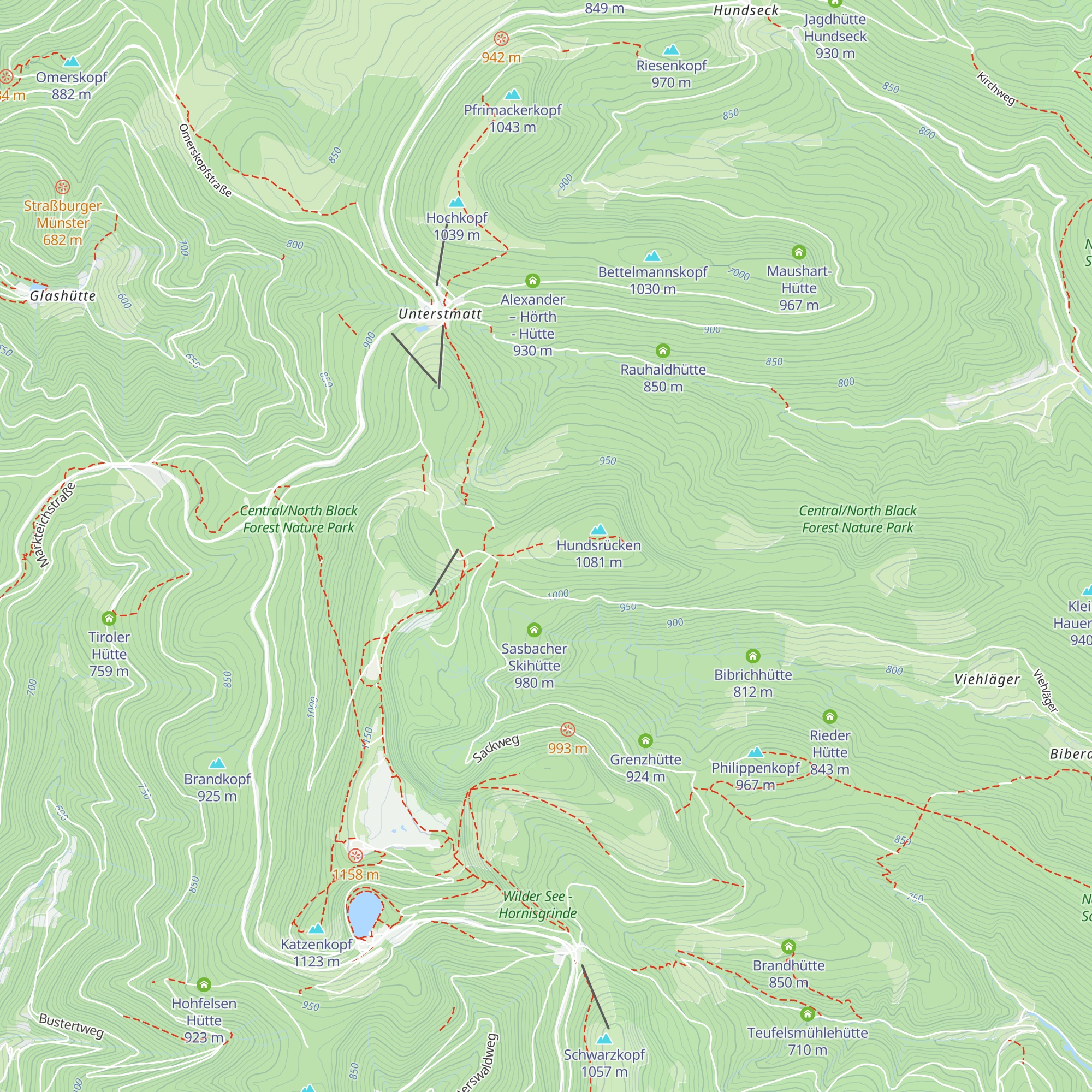 Tullahütte map