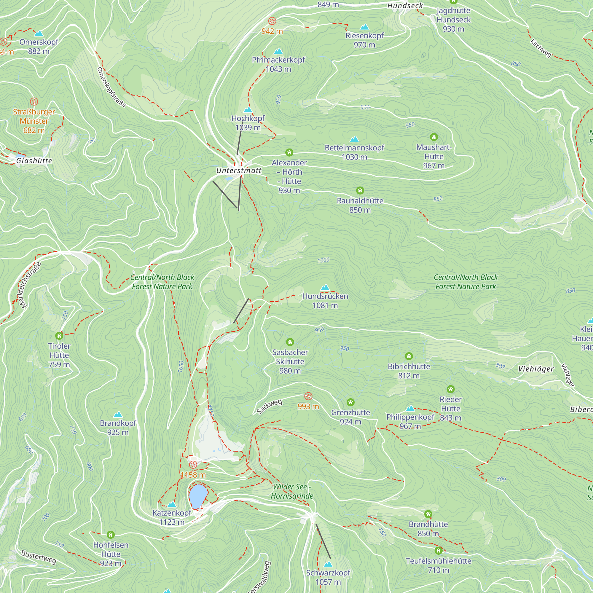Tullahütte map