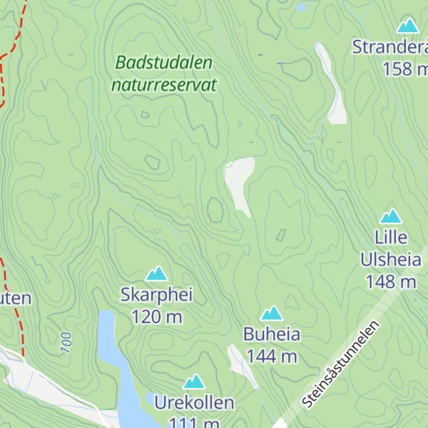 Map of Bjørneknuten