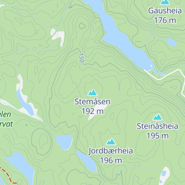 Map of Stemåsen