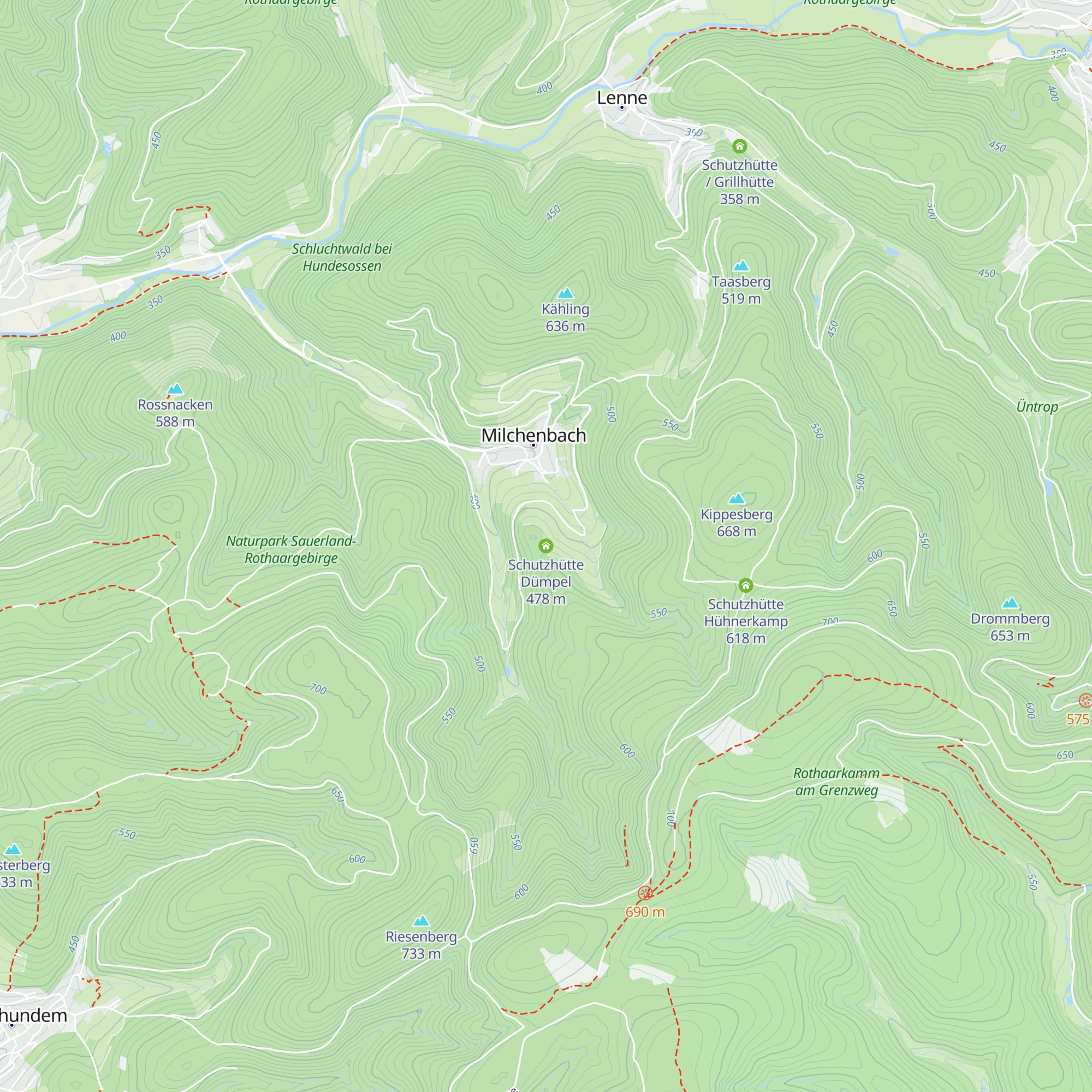 Schutzhütte Dümpel map