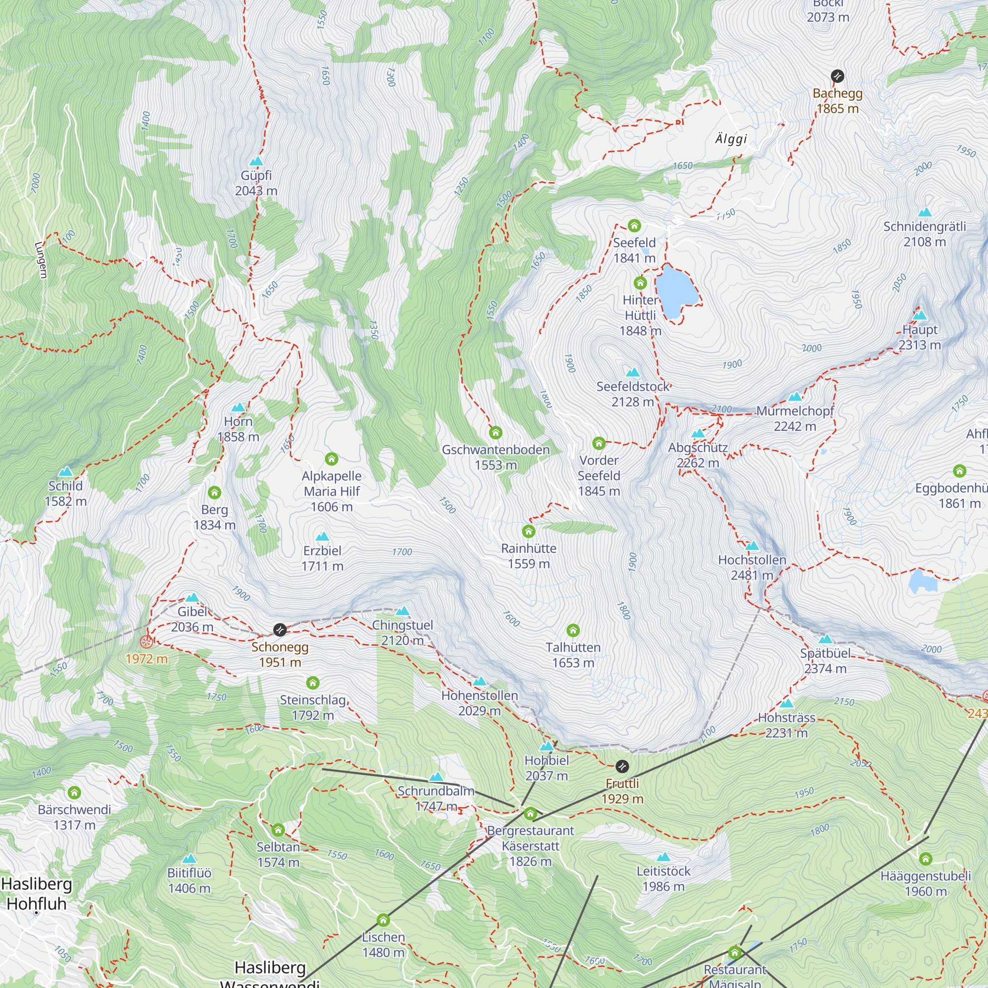Oberrischhütte map