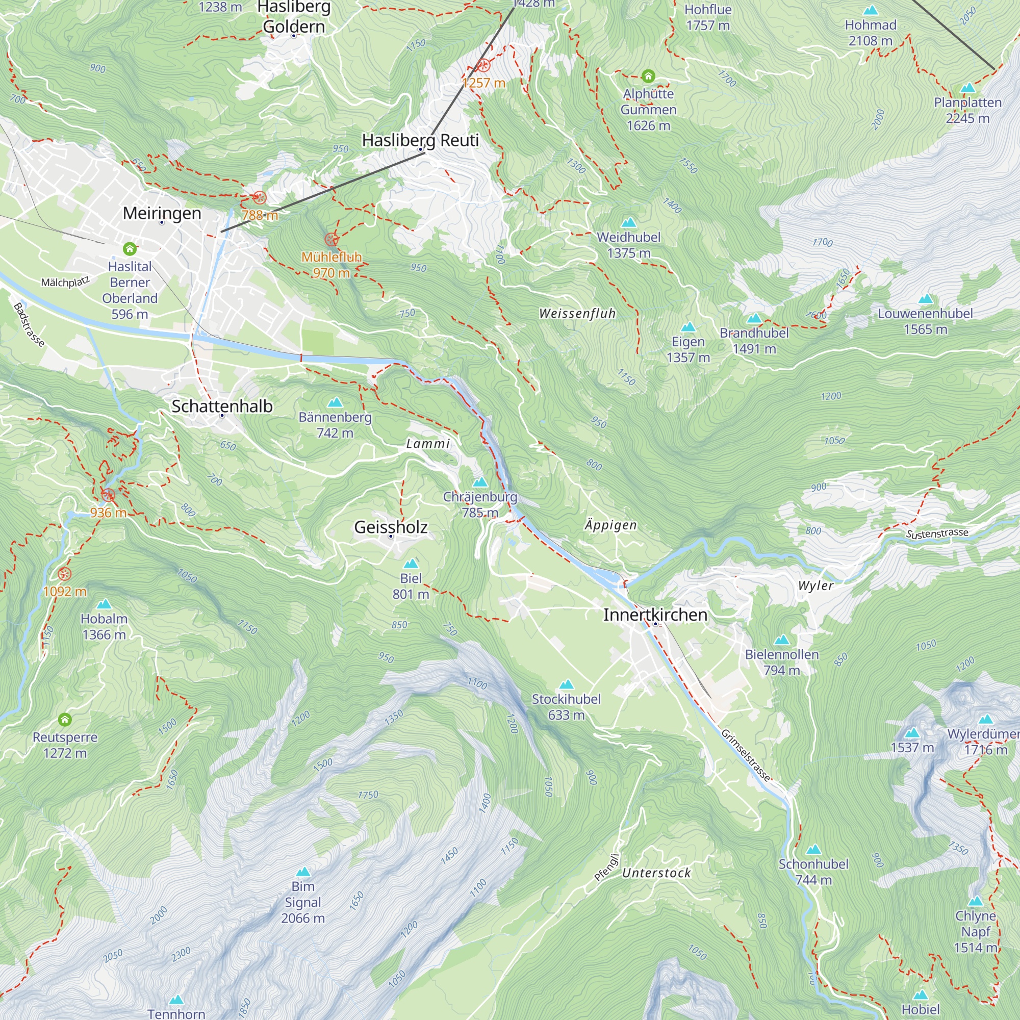 Schluchthittli map