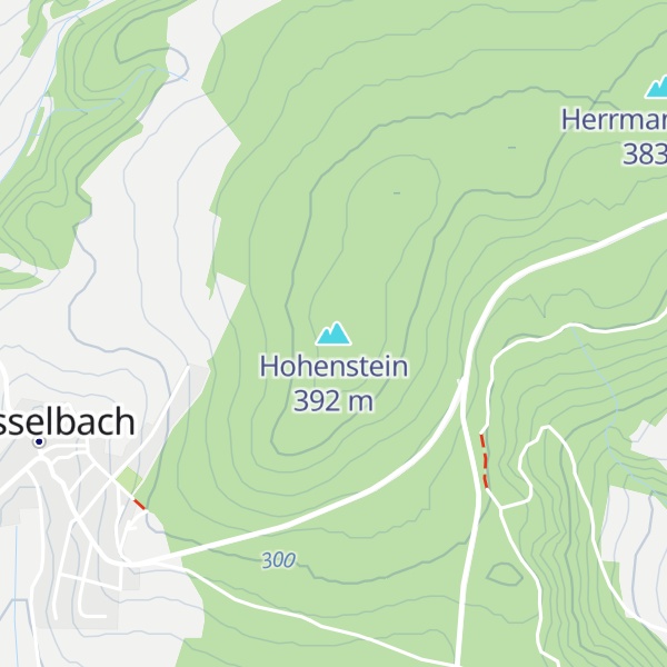 Map of Hohenstein