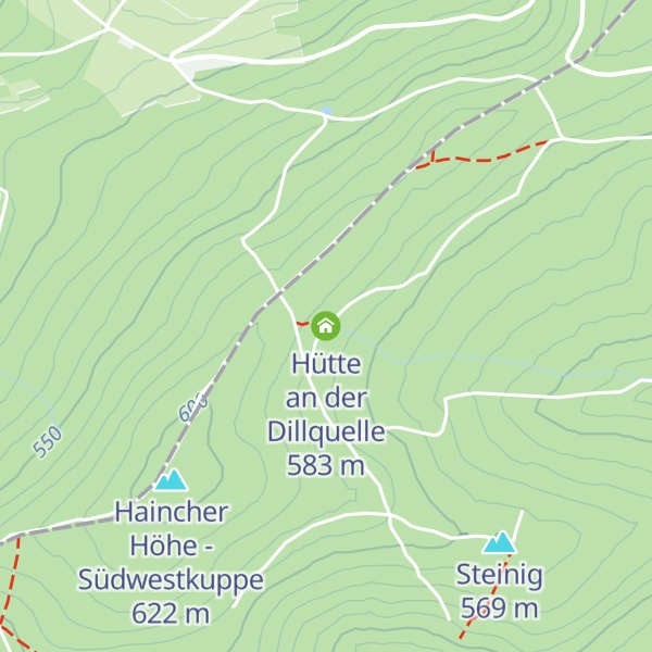 Map of Hütte an der Dillquelle