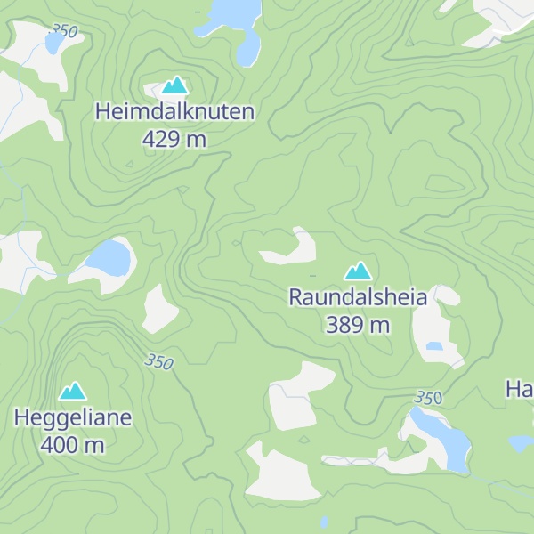Map of Refstadbrekkane