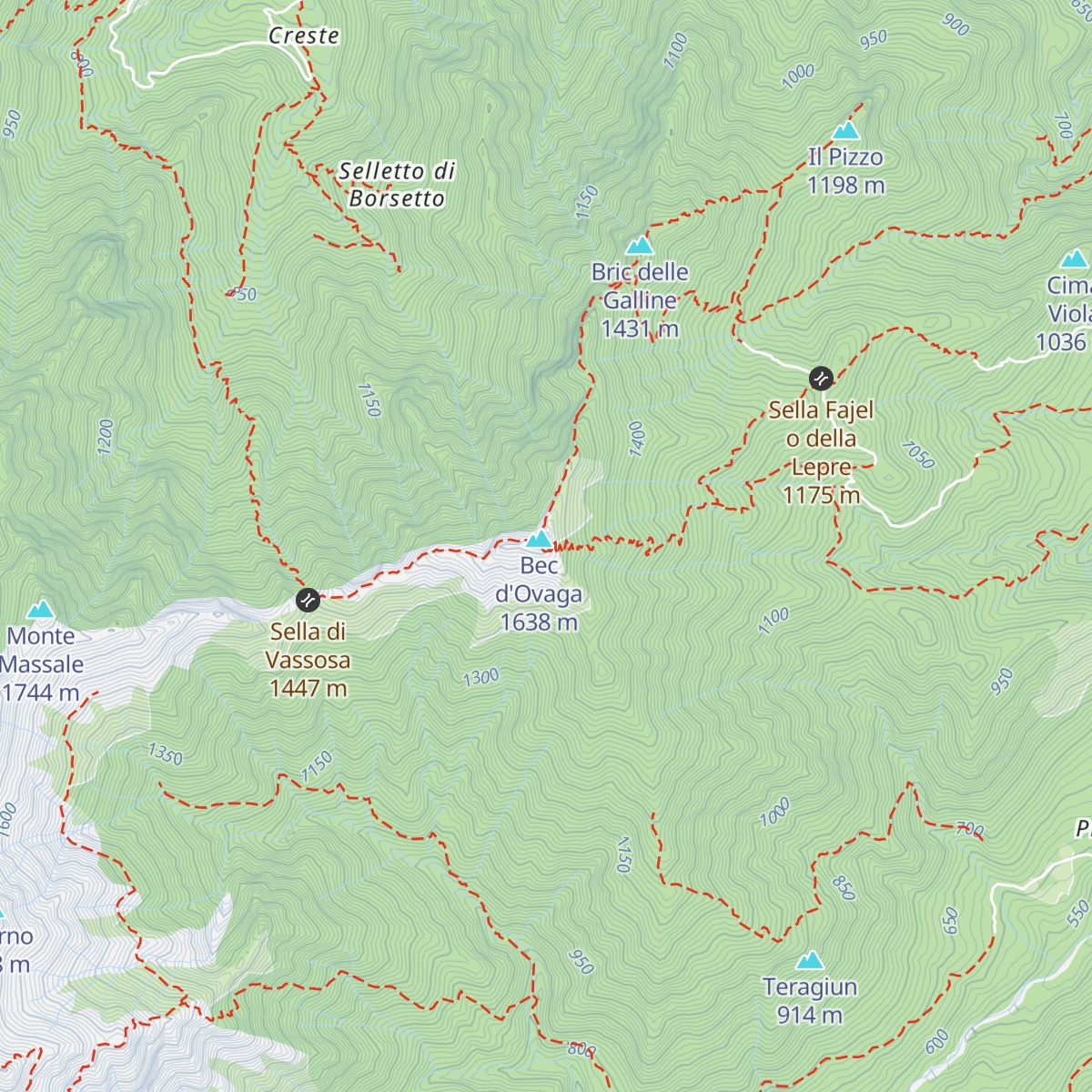 Rifugio Spanna-Osella map