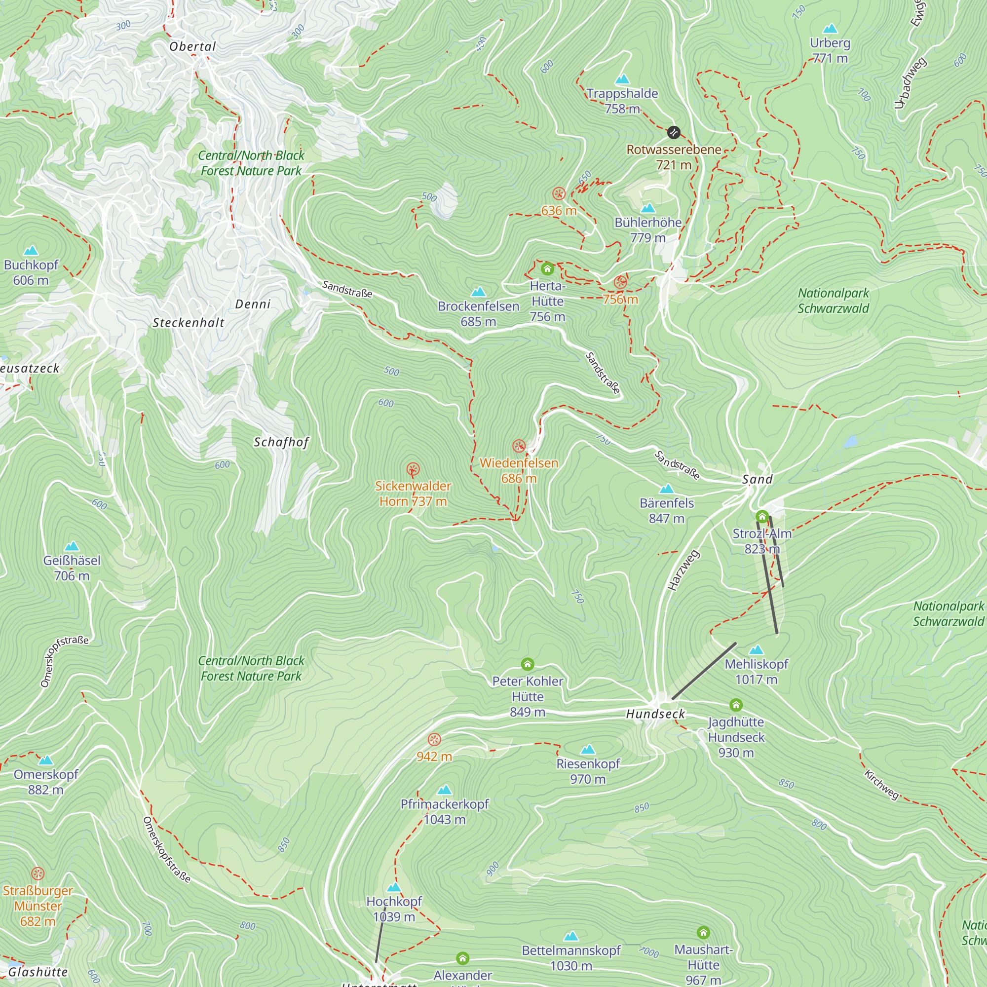 Gertelbachhütte map