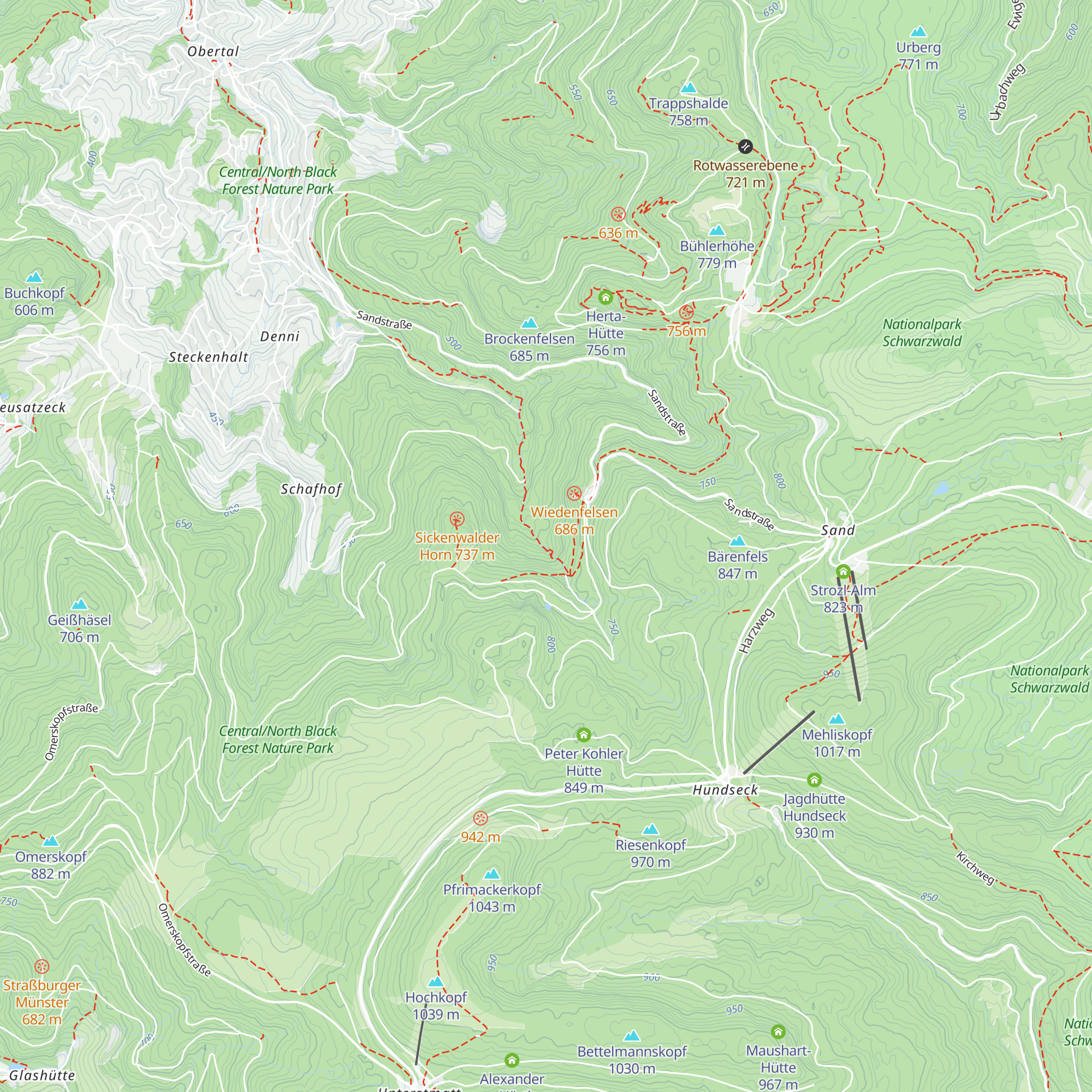 Gertelbachhütte map