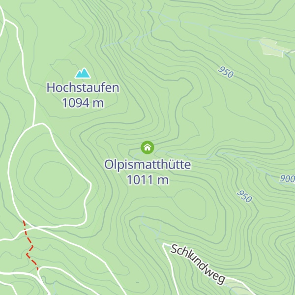 Map of Olpismatthütte