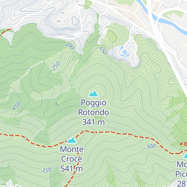 Map of Poggio Rotondo