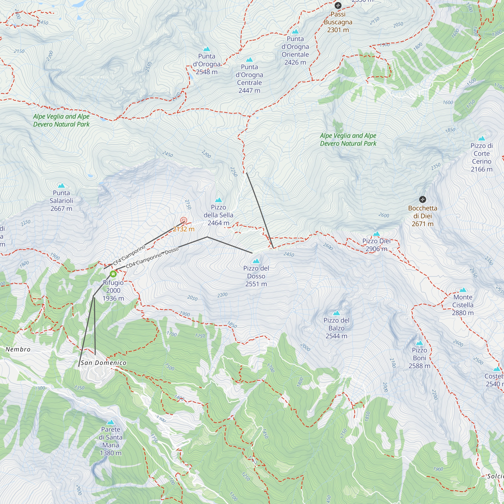 Bar Motta map