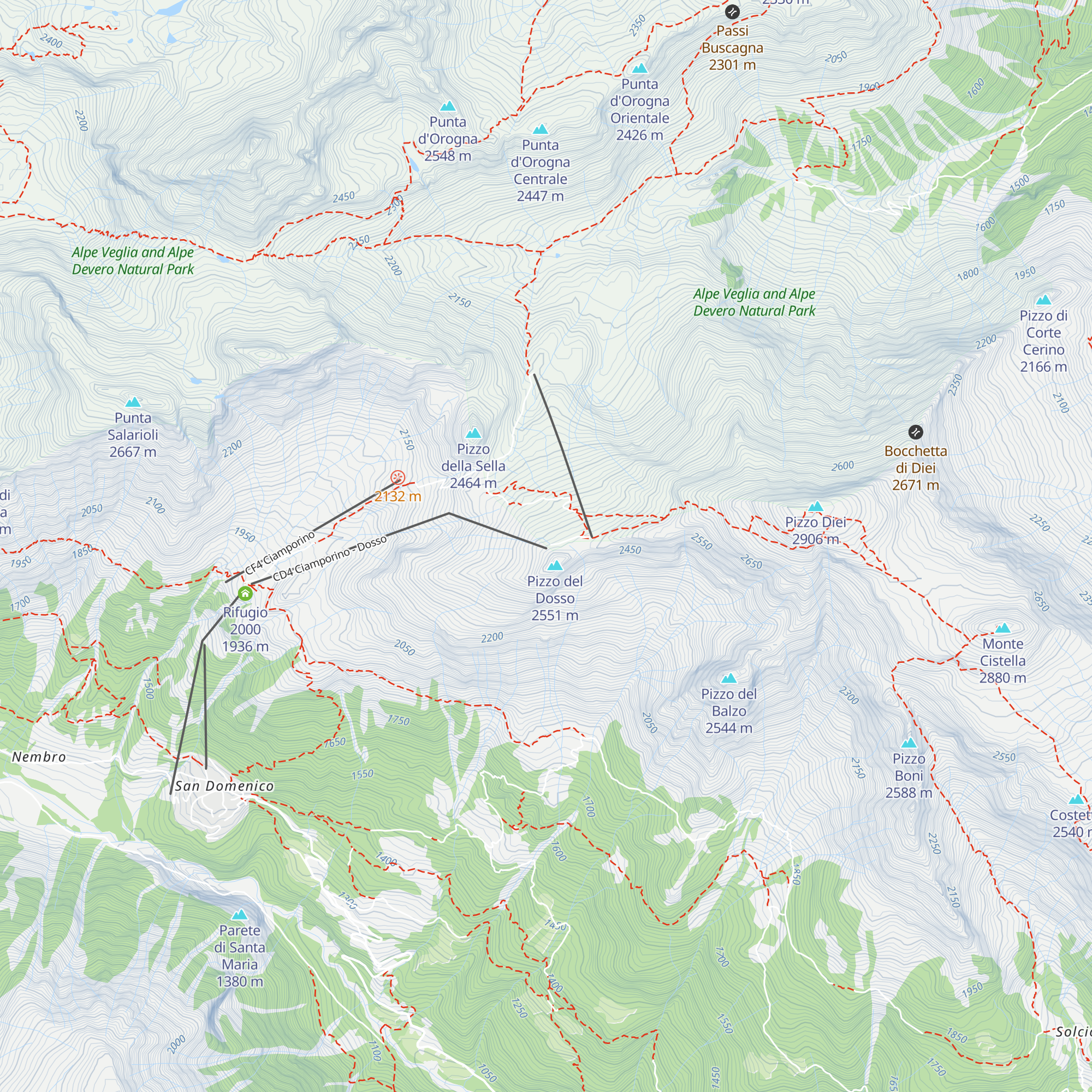 Bar Motta map
