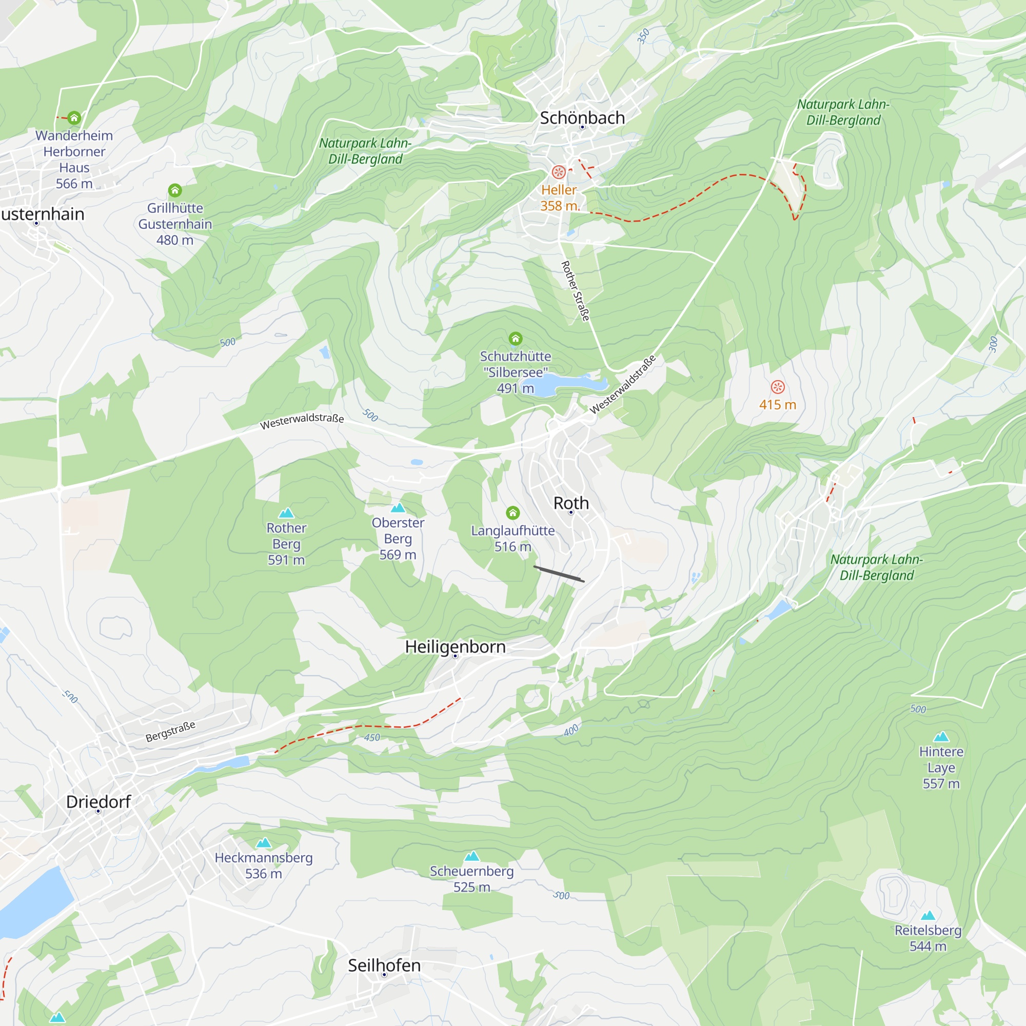Langlaufhütte map