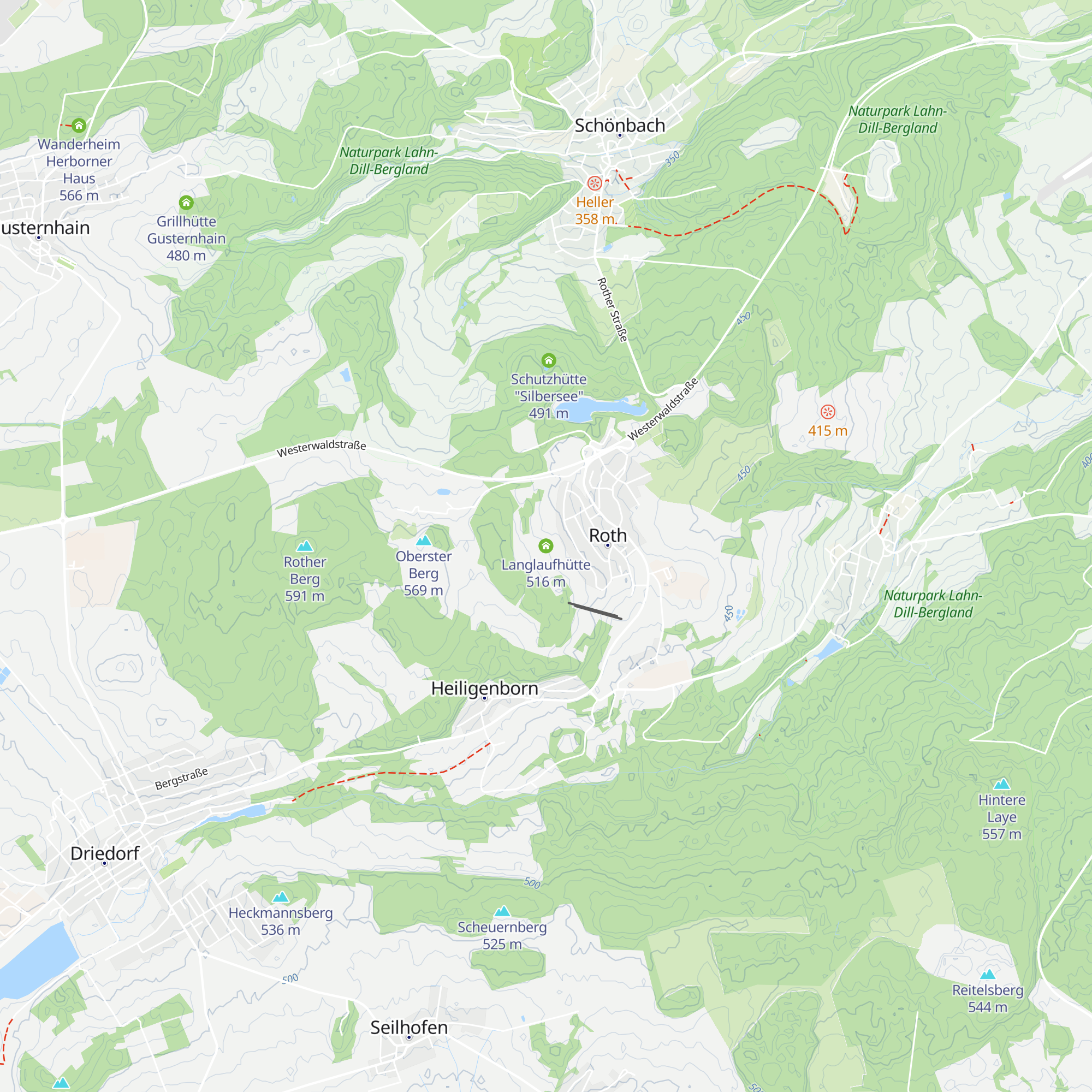 Langlaufhütte map