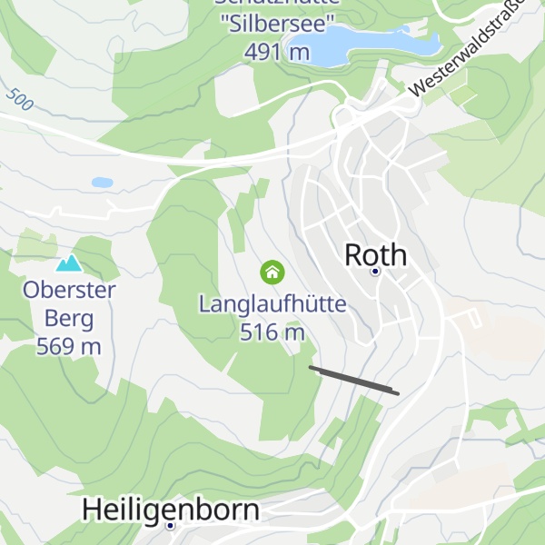 Map of Langlaufhütte