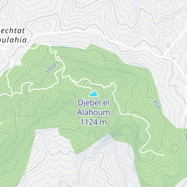 Map of Djebel el Alahoum