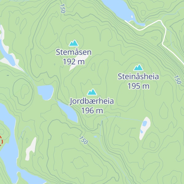 Map of Jordbærheia
