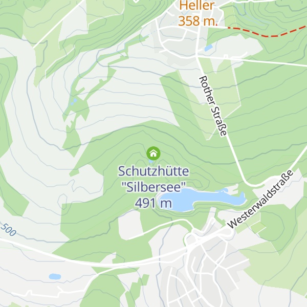 Map of Schutzhütte "Silbersee"